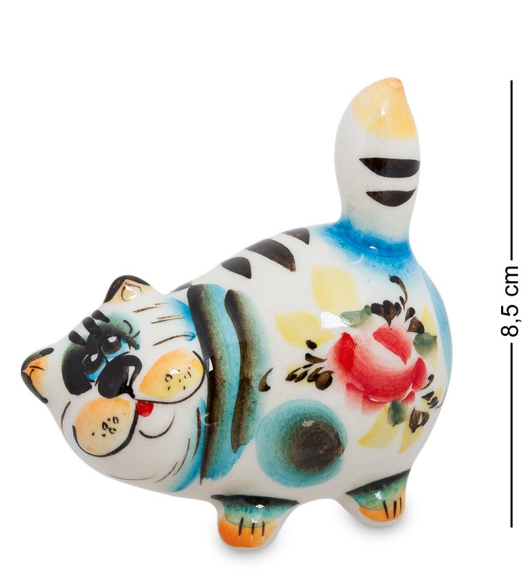 Фигурка Котик Пузан Цветная гжель ГЛ-190