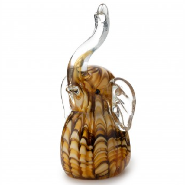 Статуэтка из Муранского стекла Слоник Амбра Mirho 17520
