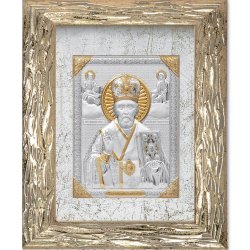 Икона Николай Чудотворец в золотой рамке