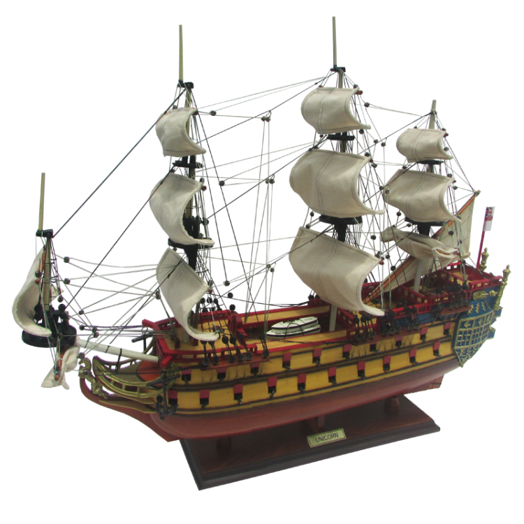 Модель парусного корабля Unicorn Wood, Англия, 78 см