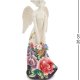 Статуэтка из фарфора Девушка ангел с корзиной цветов Pavone JP-247/ 21