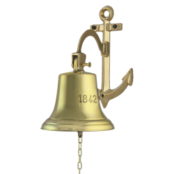Судовой колокол с Якорем - Диаметр 18 см