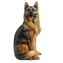 Статуэтка собаки из керамики Большая Немецкая Овчарка