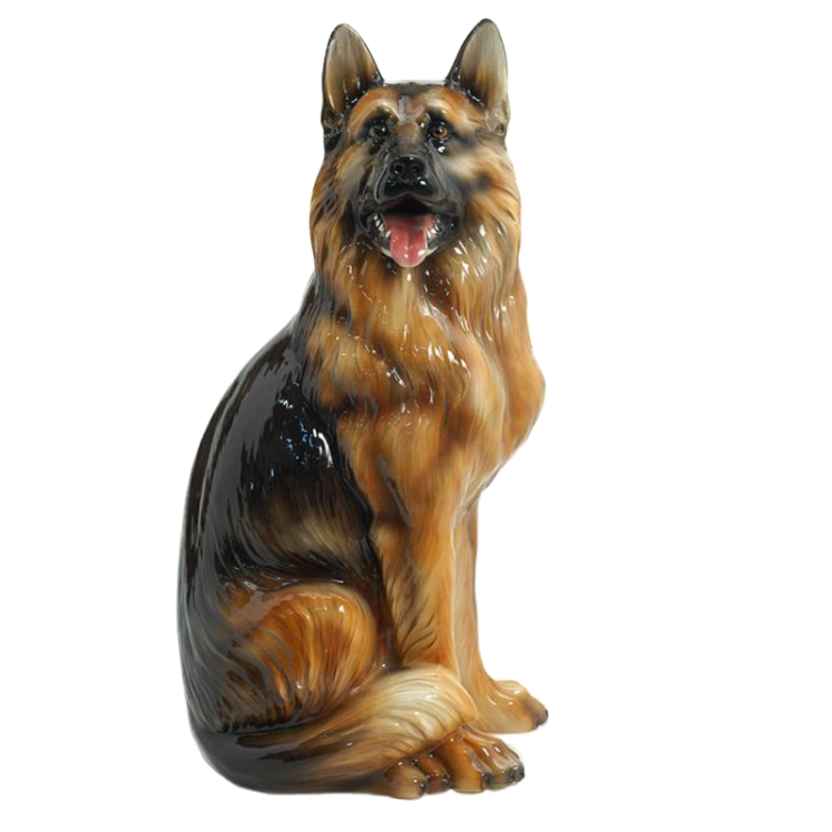Статуэтка собаки из керамики Большая Немецкая Овчарка Boxer CB-429