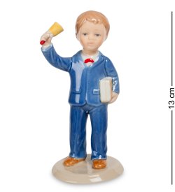 Статуэтка из фарфора Мальчик на 1 сентября