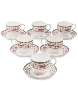 Чайный набор на 6 персон из фарфора Милано-Мариттима
