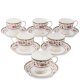Чайный набор на 6 персон из фарфора Милано-Мариттима Pavone JK-215