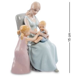 Музыкальная статуэтка из керамики Мама и дети