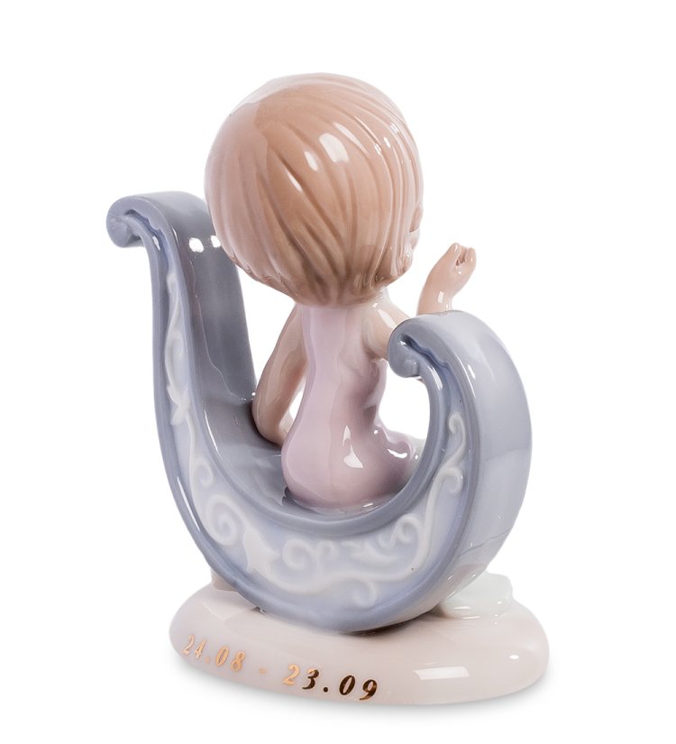 Фарфоровая фигурка знак зодиак Дева Pavone JP-28/ 9, фотография со спины