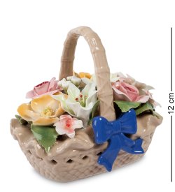 Статуэтка из керамики Корзинка с цветами