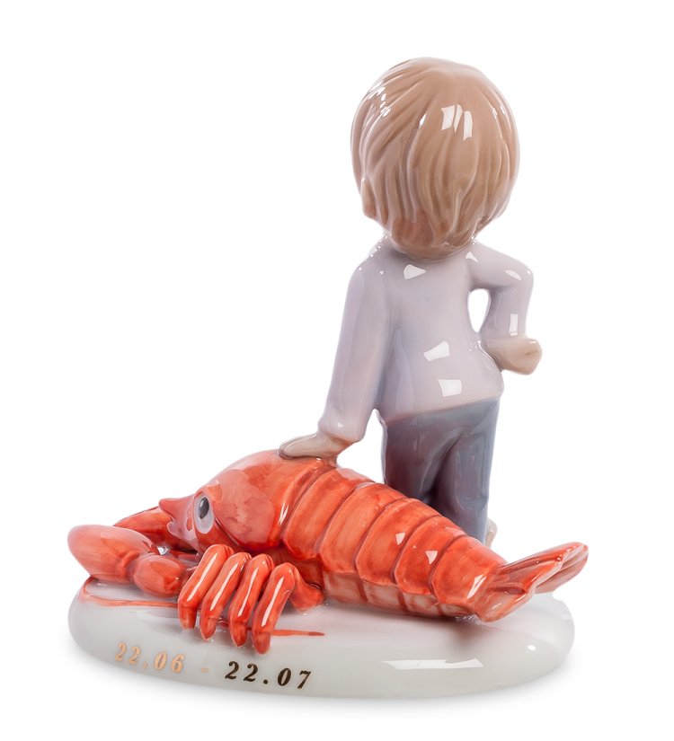 Статуэтка из фарфора Знак зодиака Рак Pavone JP-28/ 7, фотография со спины