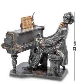 Статуэтка Шопен с золотыми нотами