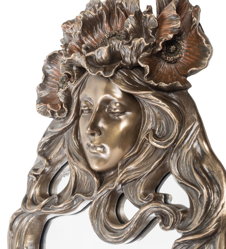 Зеркало Цветок мака Veronese WS-587, портретный вид