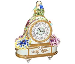 Часы из фарфора Сладкое пробуждение