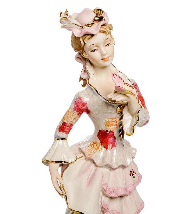 Статуэтка на подставке Девушка с бабочкой Sabadin Vittorio SV- 19, фотография крупным планом