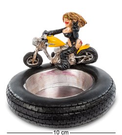 Пепельница Девушка-Байкер