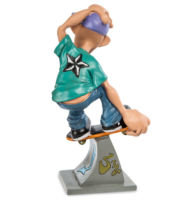 Фигурка Веселый Скейтер The Comical World of Stratford RV-420, оборотная сторона