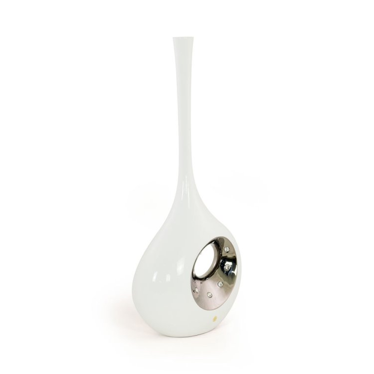 Напольная ваза с узким горлом со Swarovski коллекция Dubai Migliore De Luxe 27525, фотография сбоку