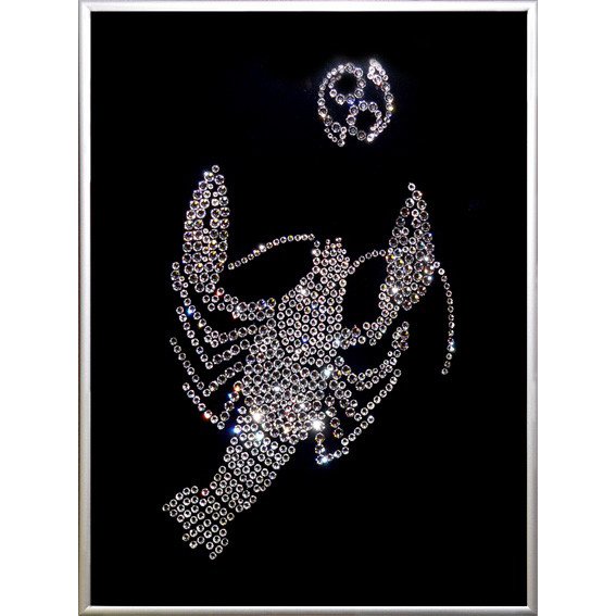 Картина Рак 09 c кристаллами Swarovski
