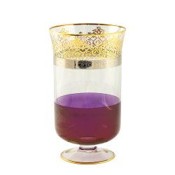 Ваза для цветов из фиолетового хрусталя Luciana