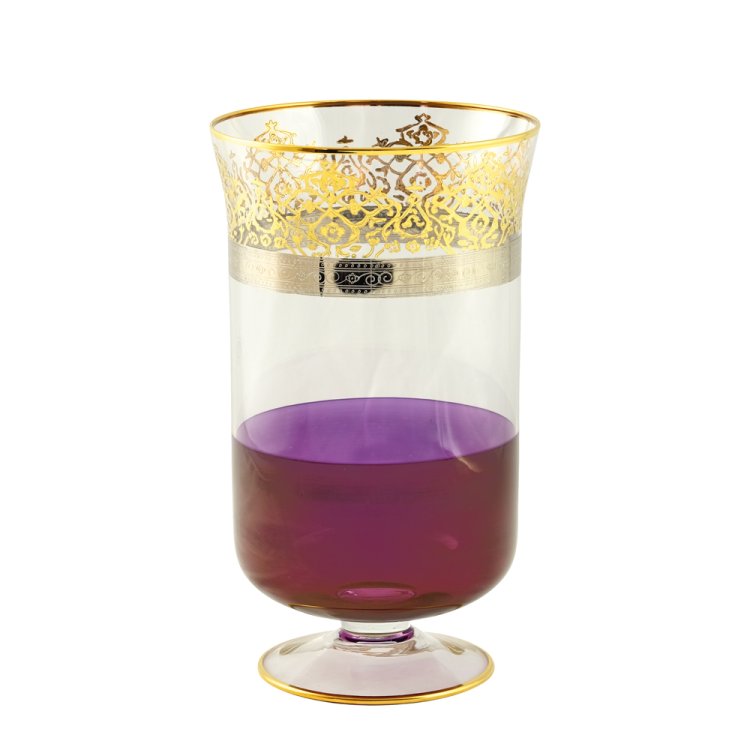 Ваза для цветов из фиолетового хрусталя Luciana Migliori De Luxe 25577