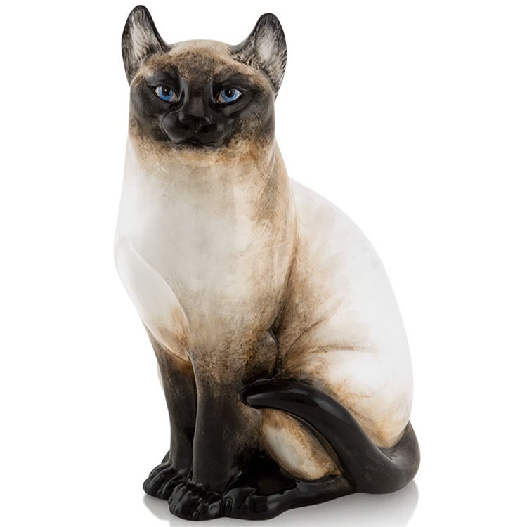 Статуэтка из керамики сидящая Кошка