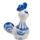 Фигурка Петушок-Петруша Голубая гжель ГЛ-294, фотография сбоку