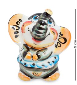 Фигурка Слониха Цветная гжель