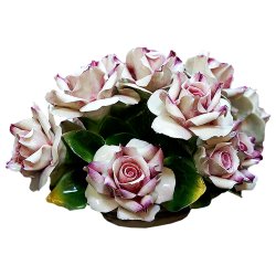 Чайные розы фарфоровая статуэтка