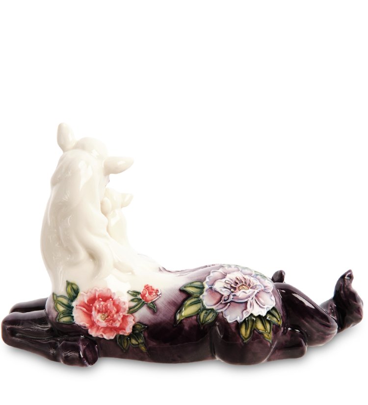 Статуэтка из фарфора Лошадка с жеребенком Pavone JP-61/49, оборотная сторона