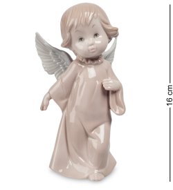 Статуэтка из фарфора Ангел в бежевом платье