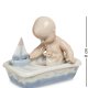 Статуэтка из фарфора Мальчик в ванночке с уточкой Pavone JP-15/ 15
