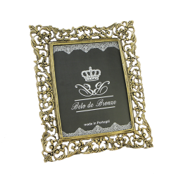 Настольная Рамка для фотографии из бронзы Кружева