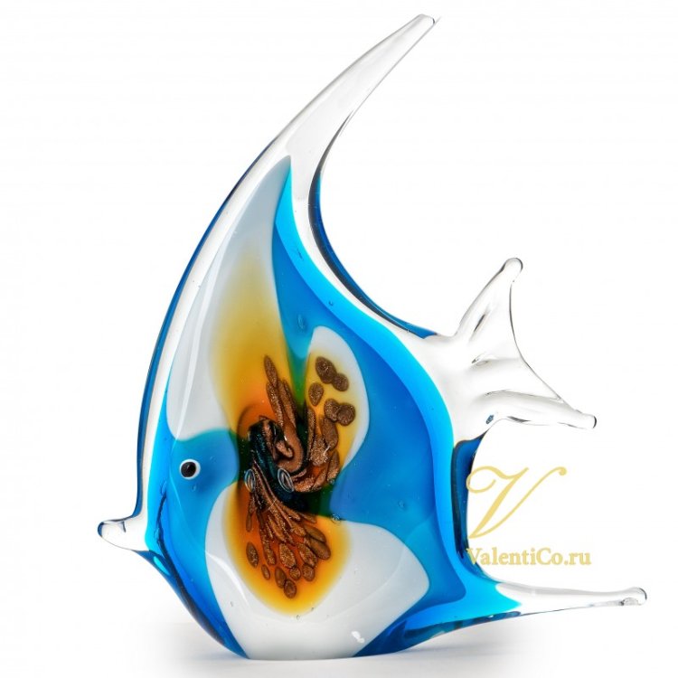 Статуэтка из Муранского стекла Рыбка, коллекция Авантюрин Mirho 21351