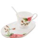 Чайная пара из фарфора Золотая Роза Рафаэлло, ручная роспись Pavone JS-17