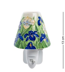 Фарфоровый ночной светильник Ирисы