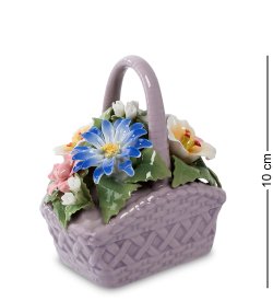 Керамическая статуэтка Корзинка с цветами