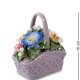 Керамическая статуэтка Корзинка с цветами Pavone CMS-33/20