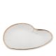 Тарелка в форме сердца из фарфора Морская ракушка Pavone FM-34/ 6, фотография сбоку