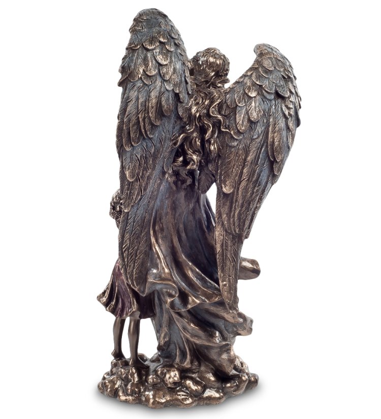 Статуэтка Ангел-хранитель - Нежность Veronese WS-178, оборотная сторона