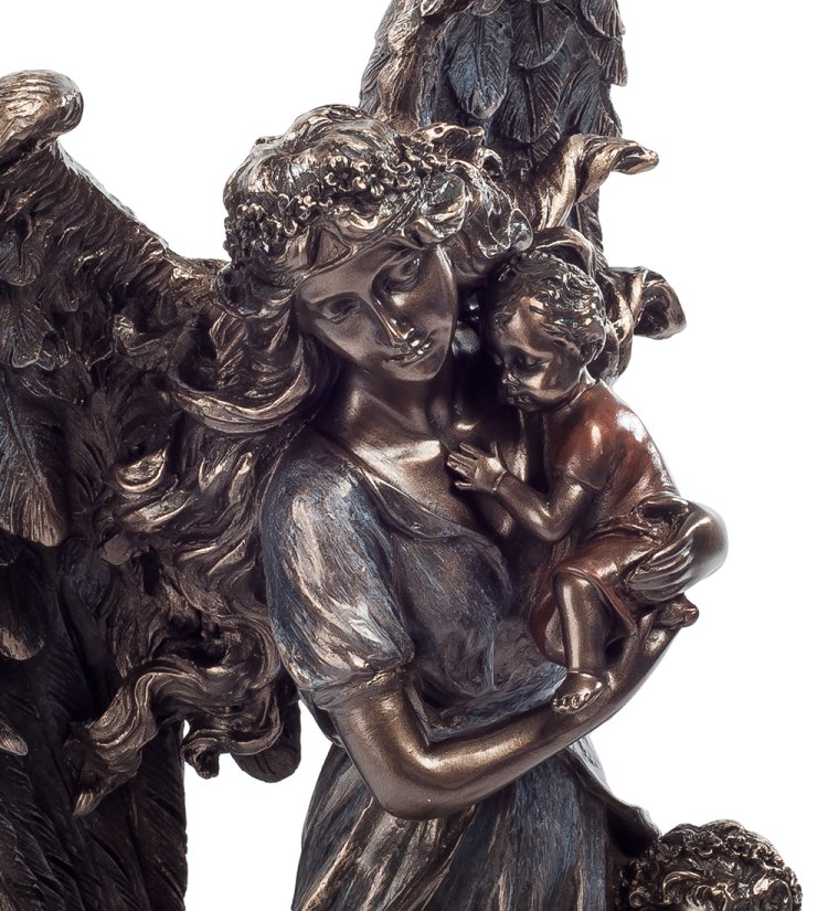 Статуэтка Ангел-хранитель - Нежность Veronese WS-178, портретный вид