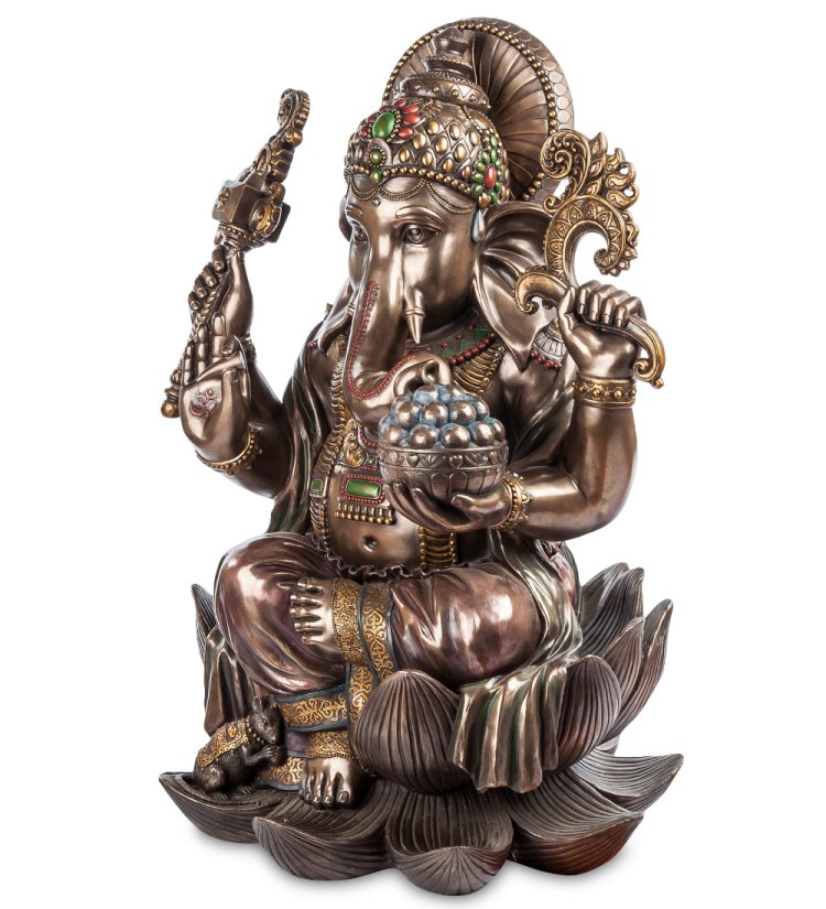 Статуэтка Ганеш - Бог мудрости Veronese WS-605, вид профиль