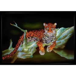 Картина Ягуар c кристаллами Swarovski
