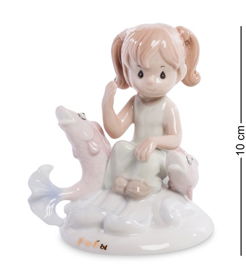 Фигурка из фарфора Девочка - Знак зодиака Рыбы Pavone JP-28/ 3