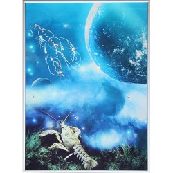 Картина Небесный Рак c кристаллами Swarovski