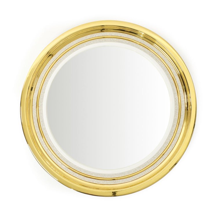 Круглое зеркало с кристаллами Swarovski, коллекция Dubai Migliore De Luxe 27495