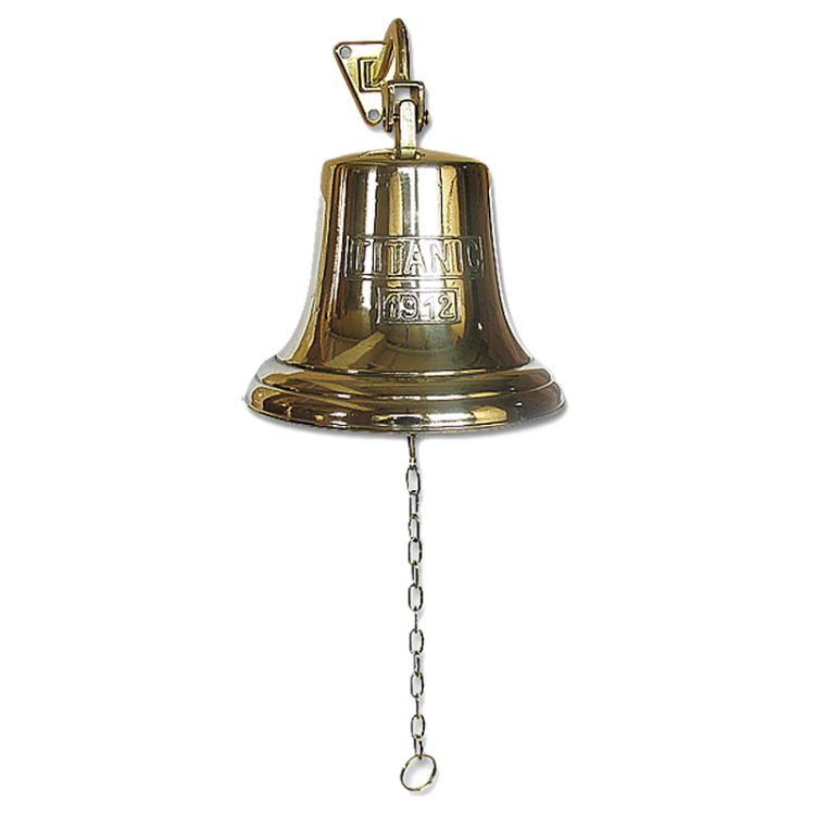 Колокол корабельный на кронштейне - Рында Титаник диаметр 18 см Alberti Livio AL-80-210