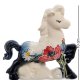 Статуэтка из фарфора Лошадка на облаке с цветами Pavone JP-61/65
