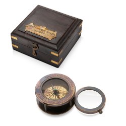 Компас с лупой в деревянной коробочке Henry Hughes Son