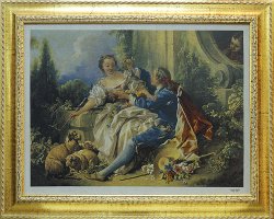 Панно Буше в золотой рамке